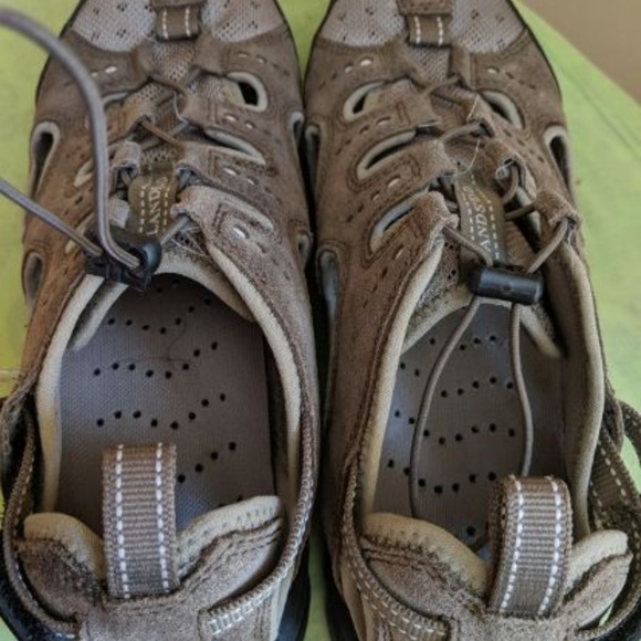 Men's Brown Lands' End Sandal Size 9D - Picture 4 of 6